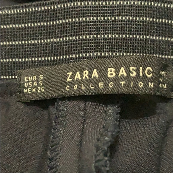 Zara Women’s Navy Skinny Trousers Pants Small - Picture 6 of 9
